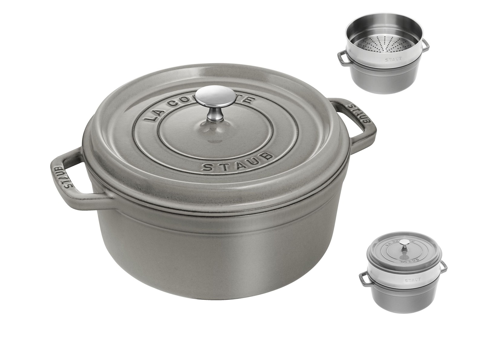 STAUB okrugla posuda Cocotte 24 cm